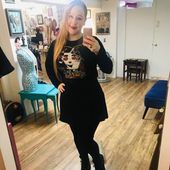 Rochelle Pleated Suspender Mini Skirt Black - Picture 7 of 10